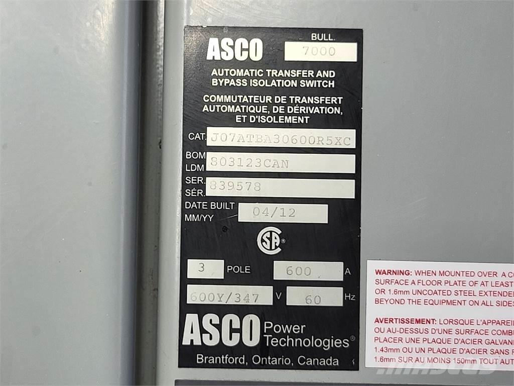 Asco J07ATBA30600R5XC 建設機械 -　その他