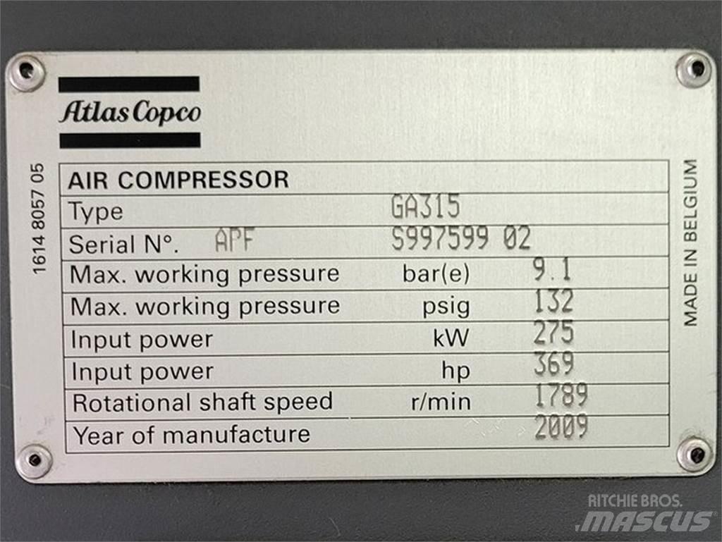 Atlas Copco GA315 コンプレッサー