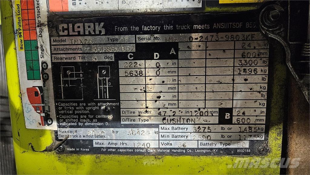 Clark TMX25 建設機械 -　その他