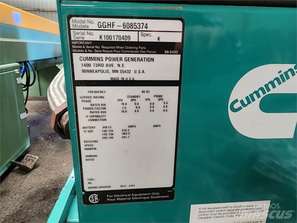 Cummins GGHF-6085374 ディーゼル発電機