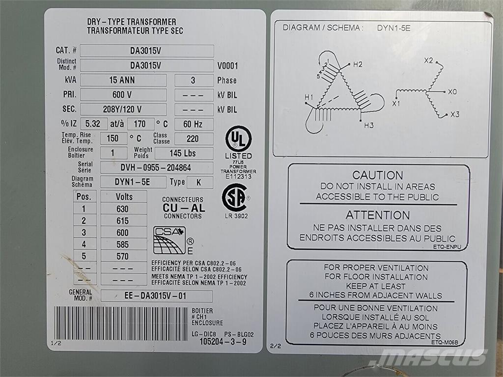 Delta DA3015V 建設機械 -　その他