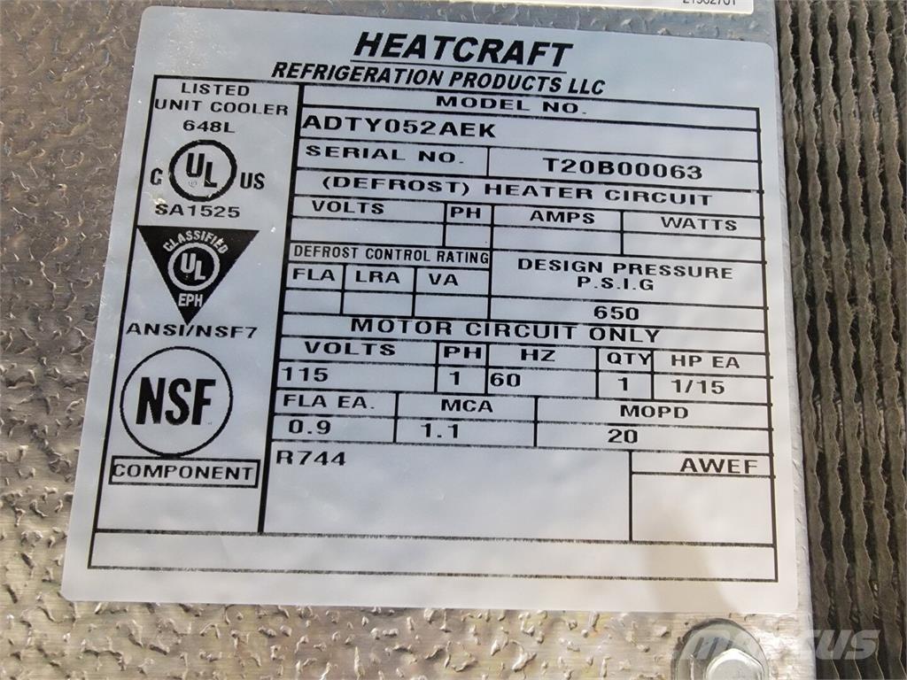  HEATCRAFT ADTY052AEK 加熱・解凍設備