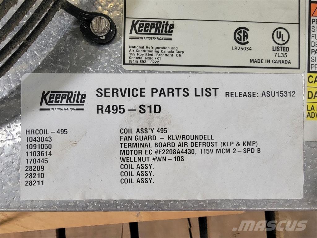  KEEPRITE R495-S1D 加熱・解凍設備