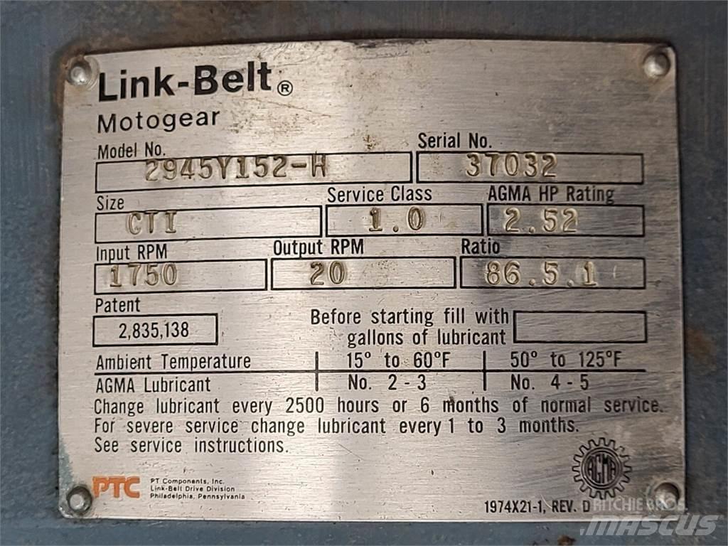 Link-Belt 2945Y152-H 建設機械 -　その他