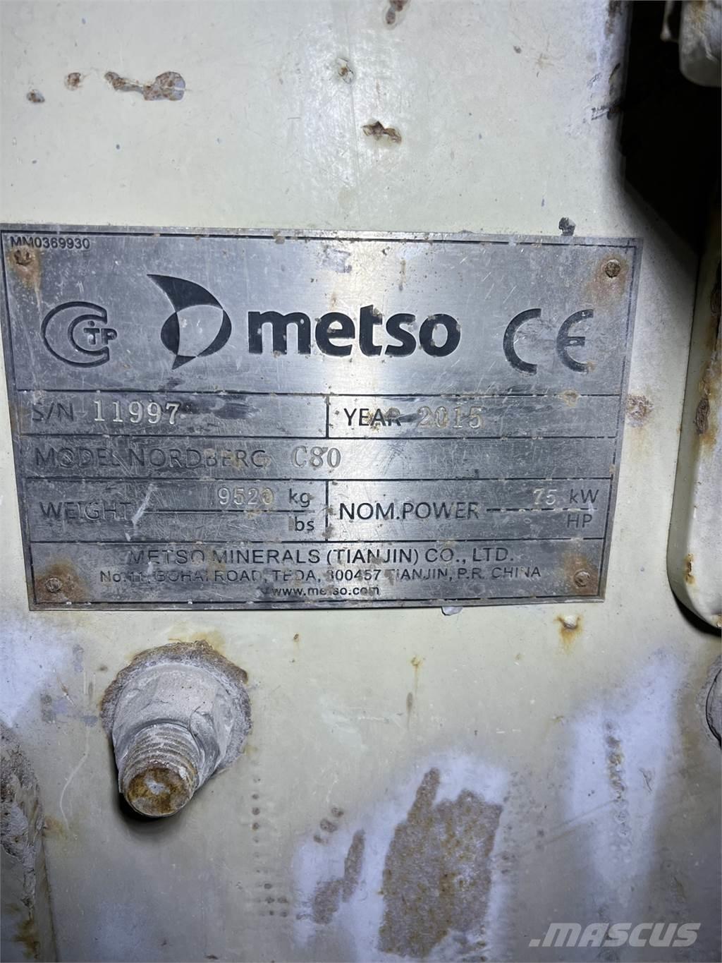 Metso C80 クラッシャー固定式