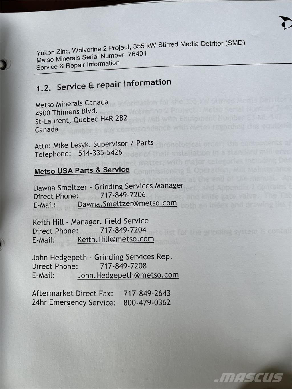 Metso SMD 355 クラッシャー固定式