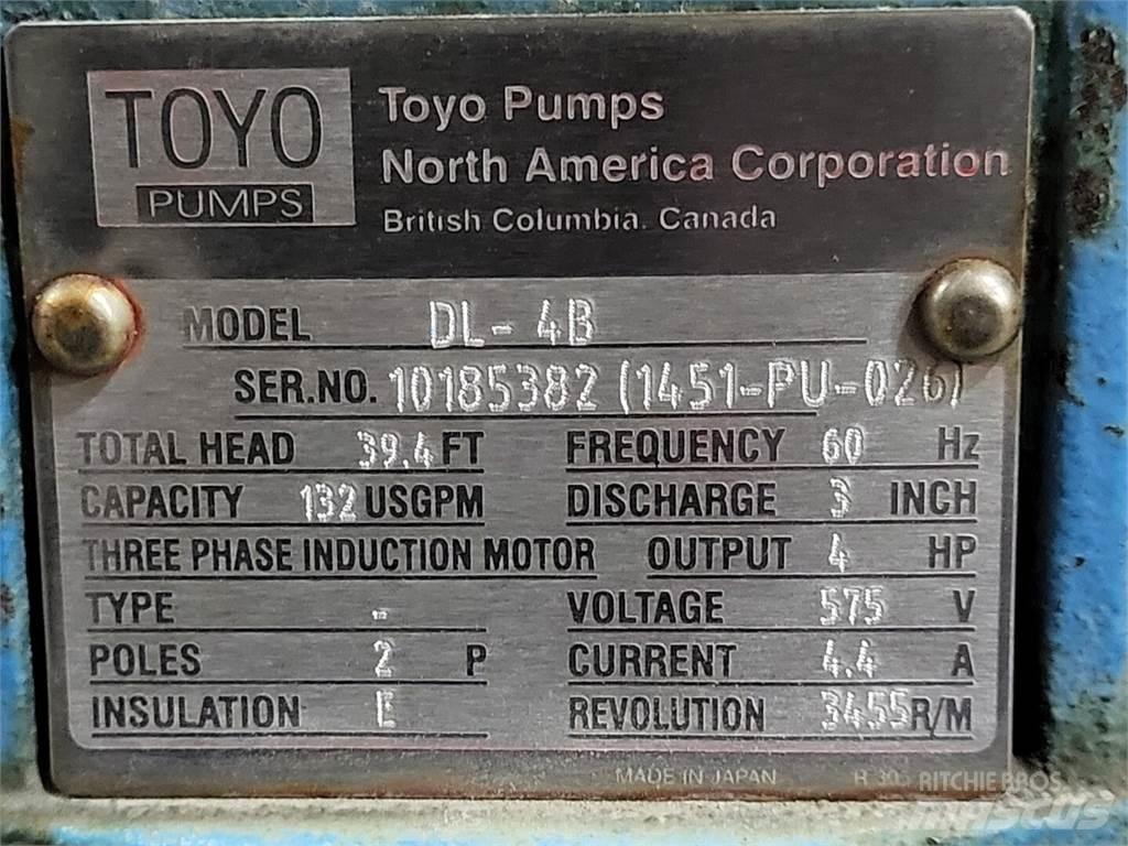 Toyo PUMPS DL-4B ウォーターポンプ