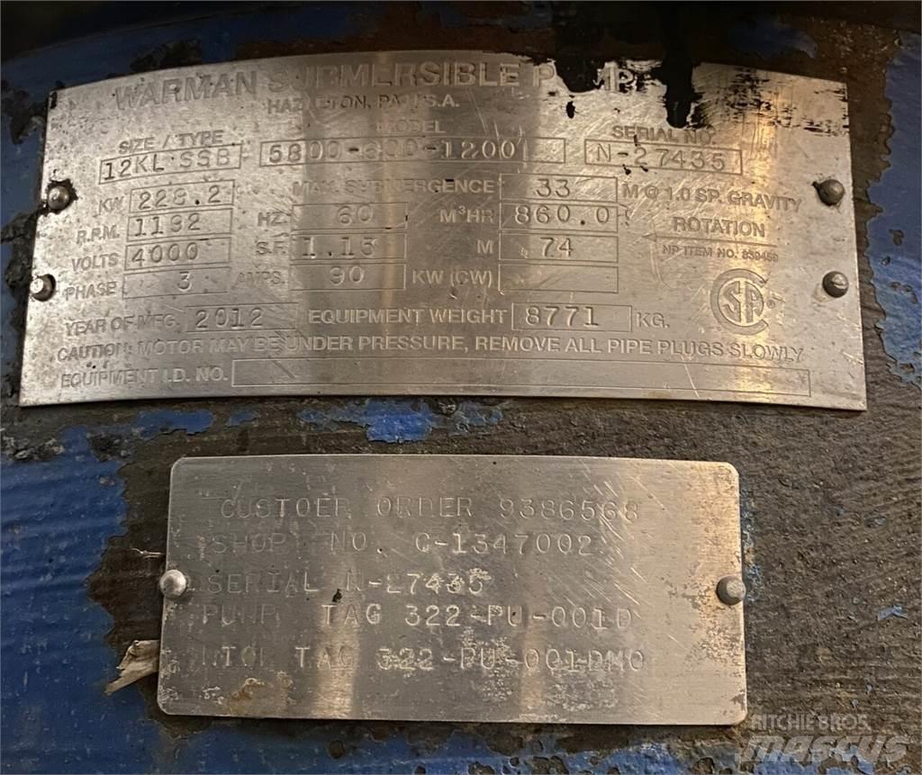 Warman 5800-600-1200 ウォーターポンプ