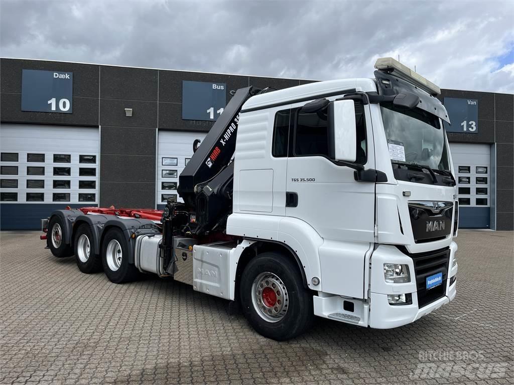 MAN TGS 35.500 8x4 ケーブルリフト着脱式トラック