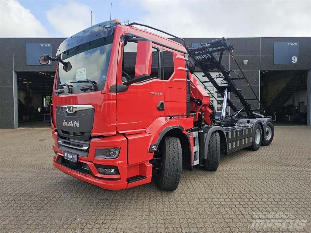MAN TGS 35.540 8X2H-6 ケーブルリフト着脱式トラック