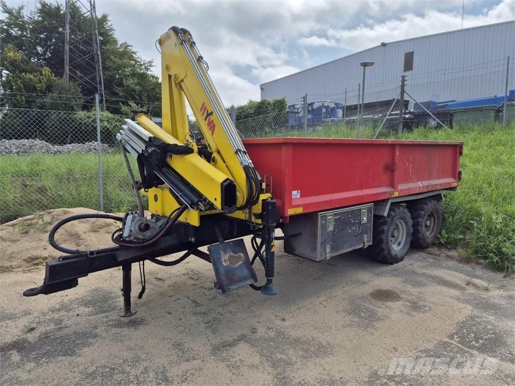 Navtek m. Hyva kran 汎用トレーラー