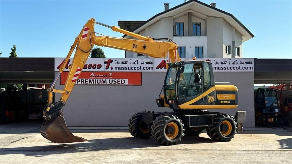 JCB JS130W 4x4 ホイール式油圧ショベル（パワーショベル・ユンボ・バックホー）