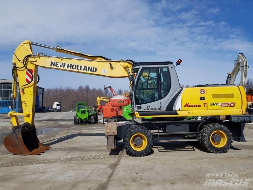 New Holland WE210 ホイール式油圧ショベル（パワーショベル・ユンボ・バックホー）