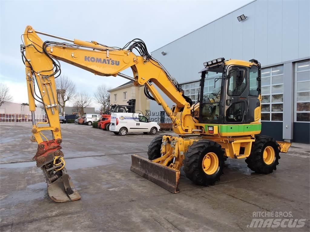 Komatsu PW98 ホイール式油圧ショベル（パワーショベル・ユンボ・バックホー）
