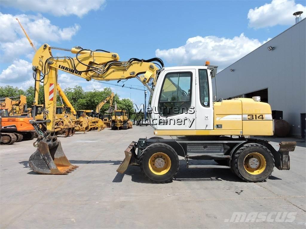 Liebherr A314 ホイール式油圧ショベル（パワーショベル・ユンボ・バックホー）