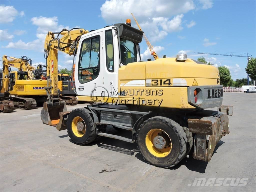 Liebherr A314 ホイール式油圧ショベル（パワーショベル・ユンボ・バックホー）