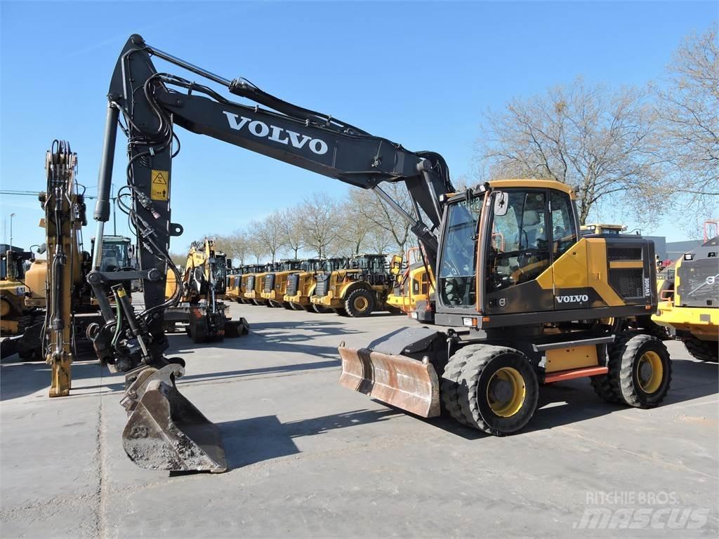 Volvo EW160E ROTOTILT ホイール式油圧ショベル（パワーショベル・ユンボ・バックホー）