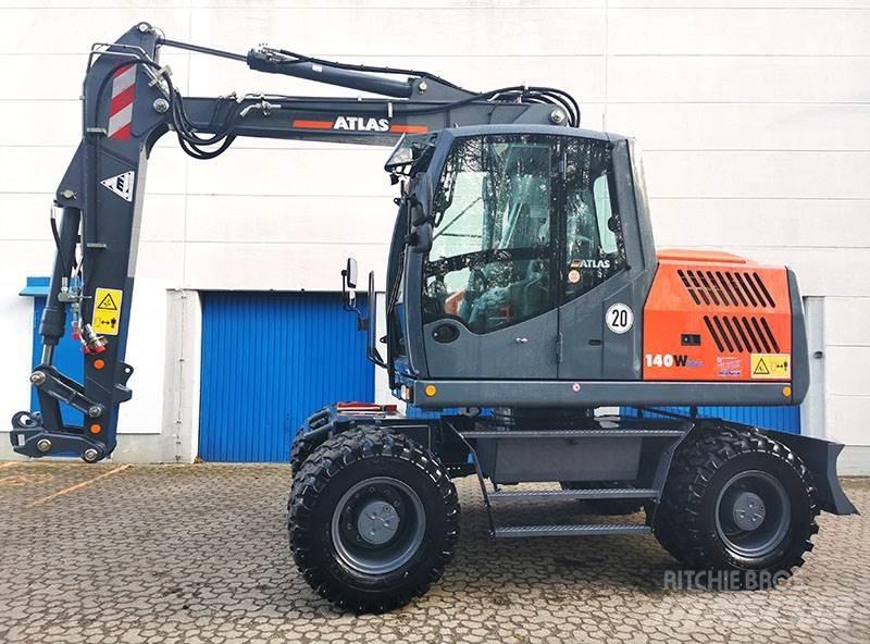 Atlas 140 W ホイール式油圧ショベル（パワーショベル・ユンボ・バックホー）