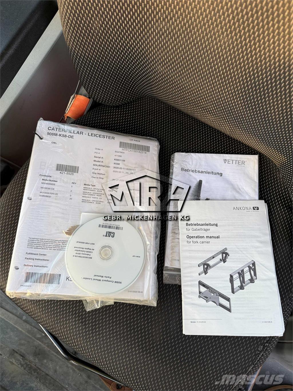 CAT 908M ホイールローダー・タイヤショベル