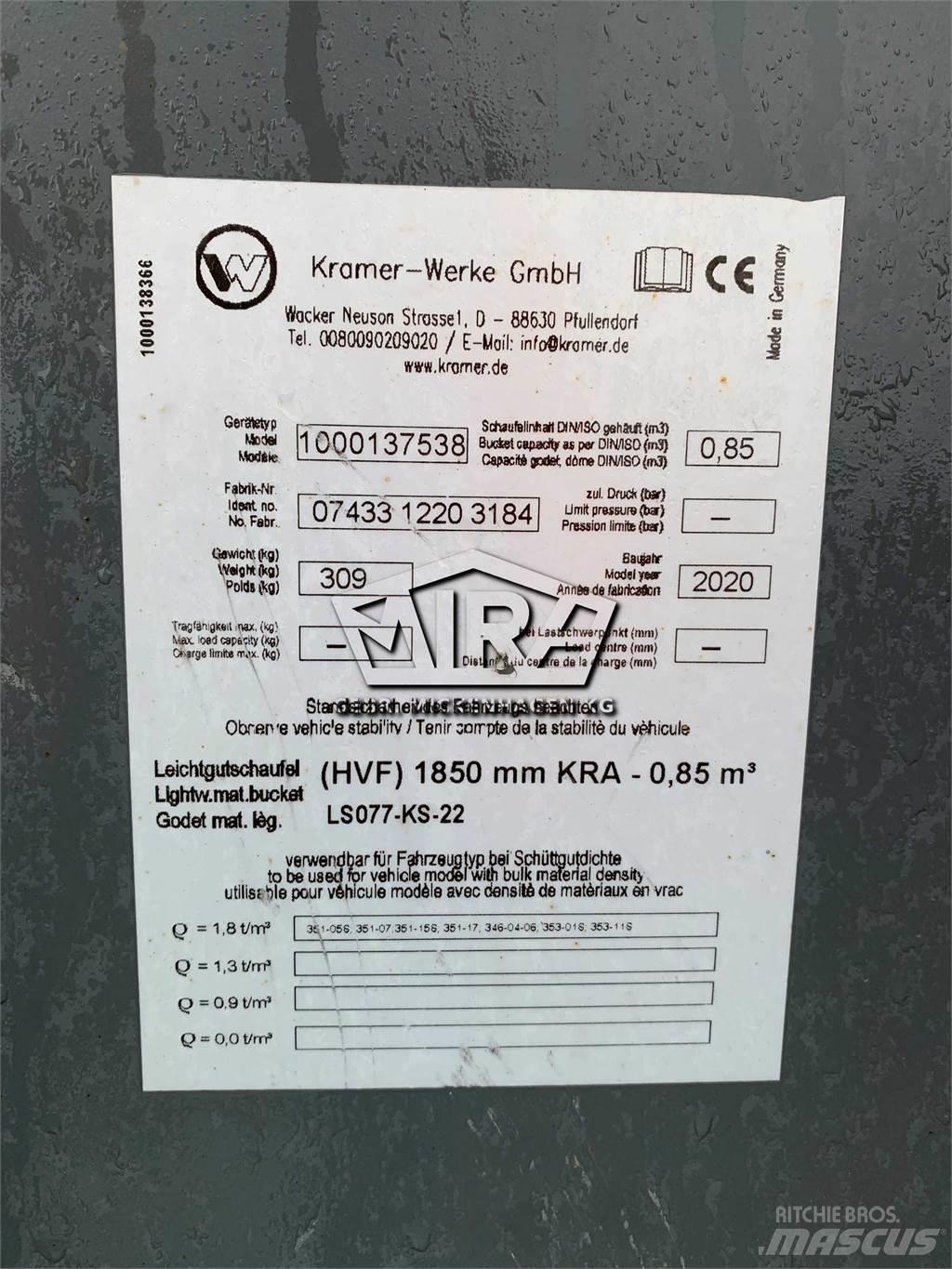 Kramer 1850 mm バケット