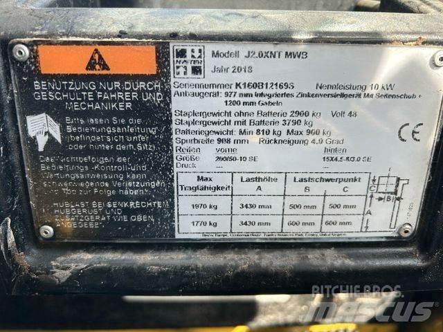 Hyster J2.0XNT MWB バッテリーフォークリフト
