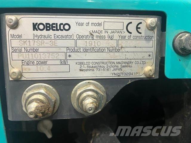 Kobelco SK 17 SR ミニ油圧ショベル 7t以下（ミニユンボ・ミニディガー）