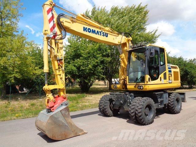 Komatsu PW 160-10 ホイール式油圧ショベル（パワーショベル・ユンボ・バックホー）