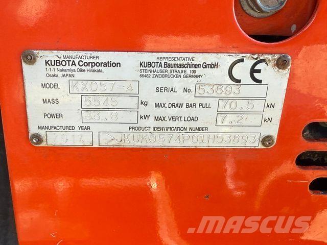 Kubota KX057-4 ミニ油圧ショベル 7t以下（ミニユンボ・ミニディガー）