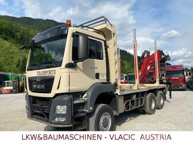 MAN TGS 33.480 6x6 木材トラック