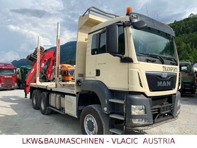 MAN TGS 33.480 6x6 木材トラック