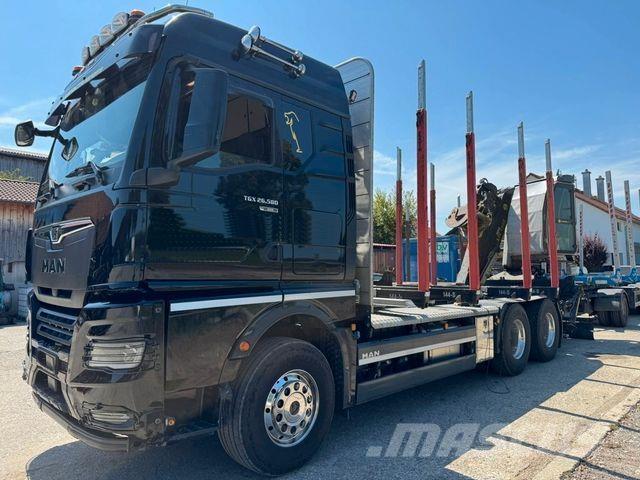 MAN TGX 26.580 木材トラック