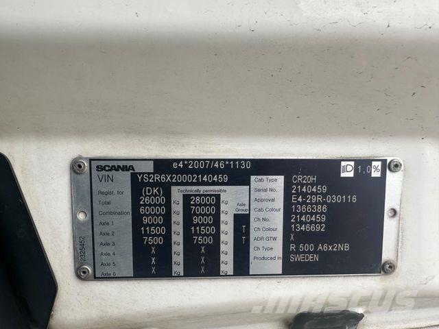 Scania R 500 6x2 中古トラクターヘッド | トレーラーヘッド