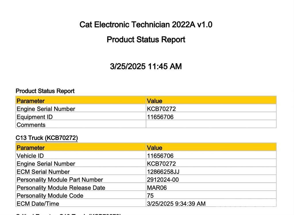 CAT C13 電子機器