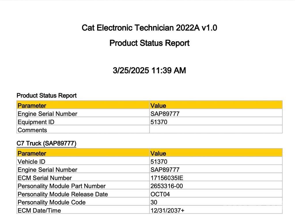 CAT C7 電子機器