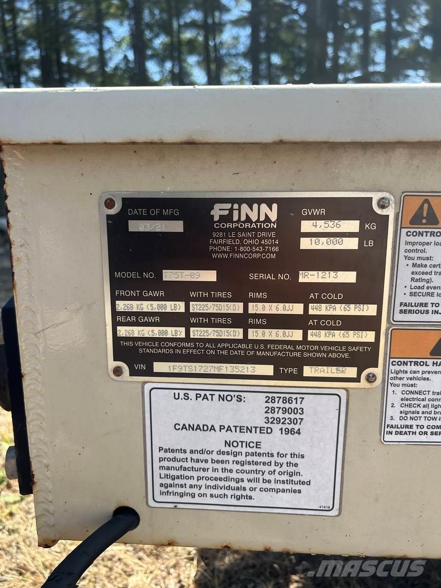 Finn T75T ホッパー、ブロワー、エレベーター