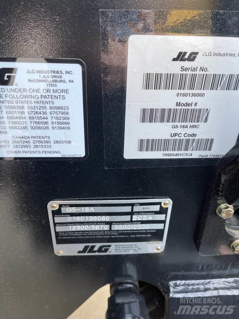 JLG G5-18A テレスコーピックハンドラー