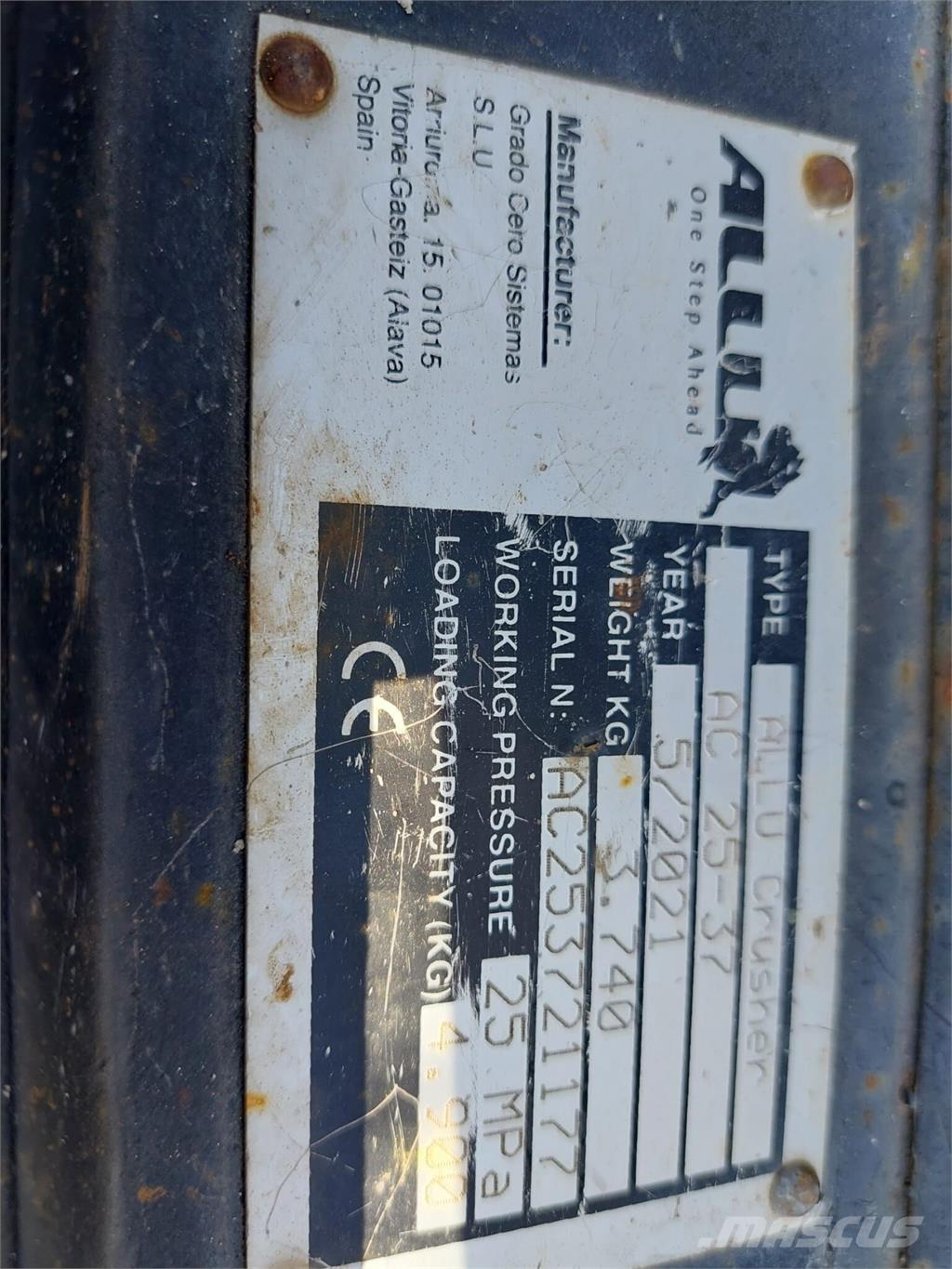 Allu AC 25-37 建設機械 -　その他