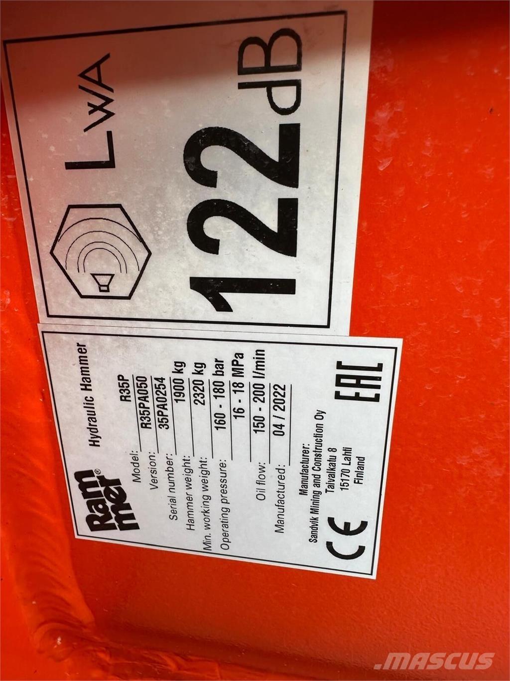 Rammer R35P 建設機械 -　その他