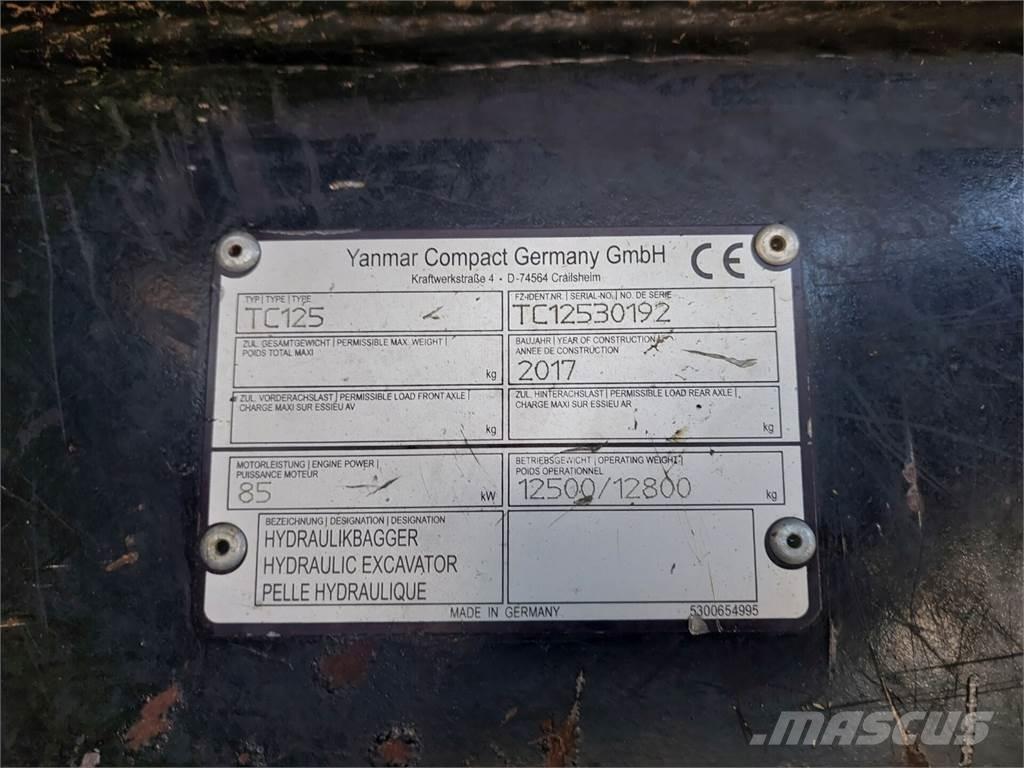 Terex TC 125 大型油圧ショベル12t以上（パワーショベル・ユンボ）