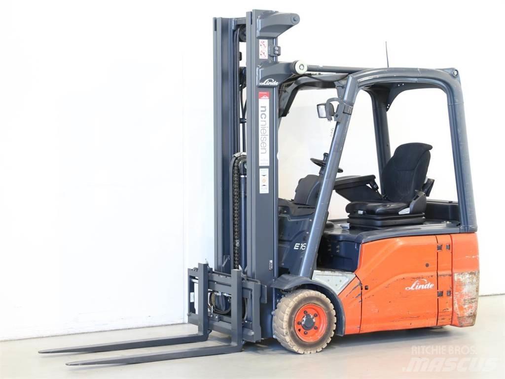 Linde E16/386-01 バッテリーフォークリフト
