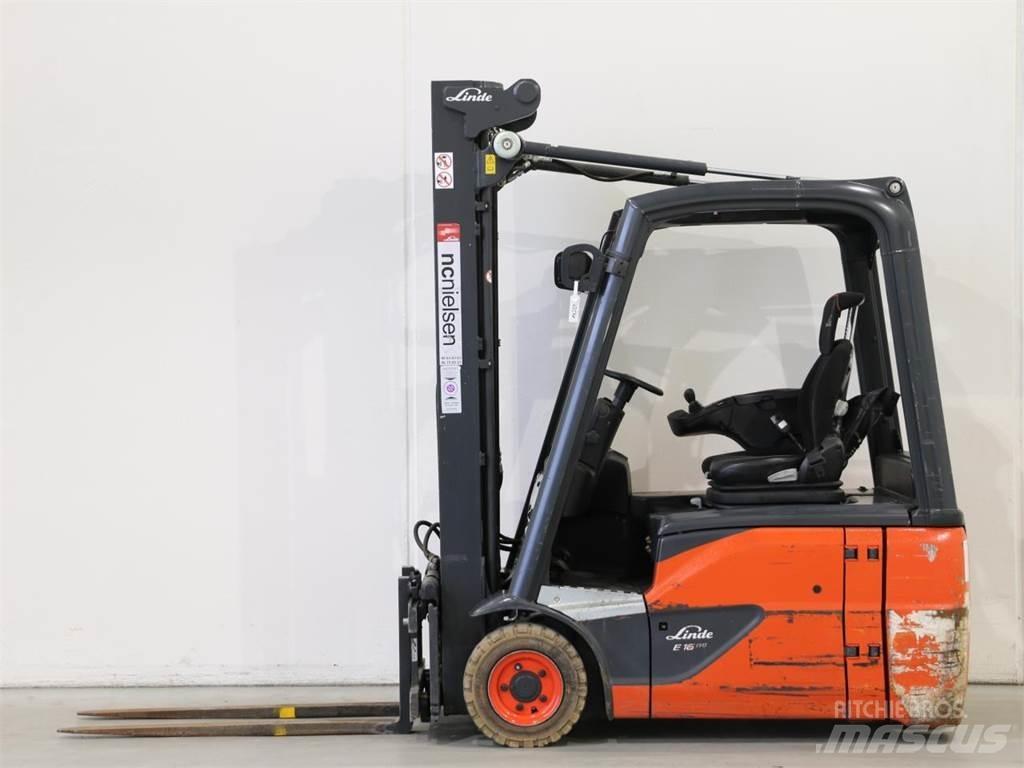 Linde E16/386-02 バッテリーフォークリフト
