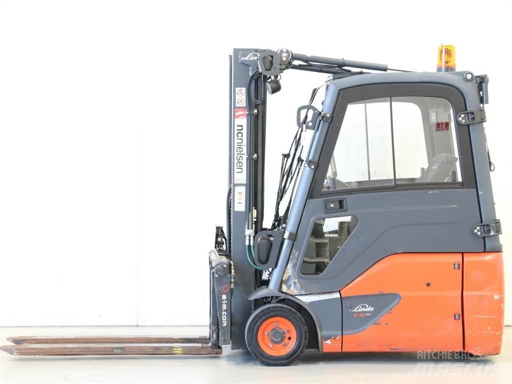 Linde E16/386-02 EVO バッテリーフォークリフト