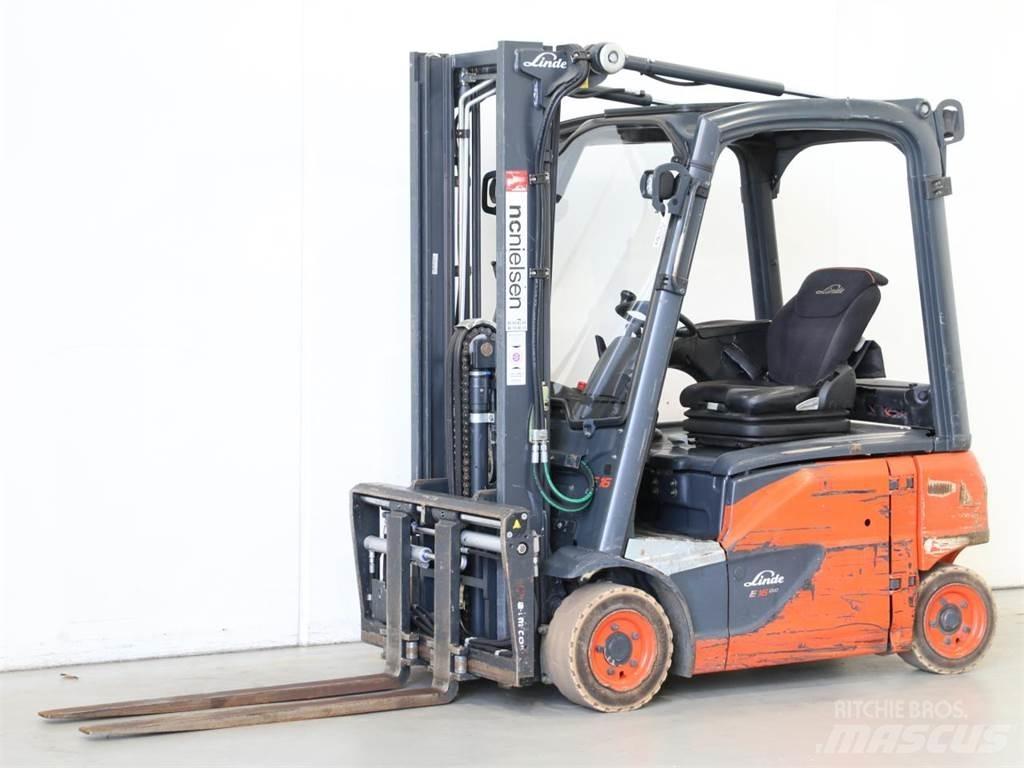 Linde E16P/386-02 バッテリーフォークリフト