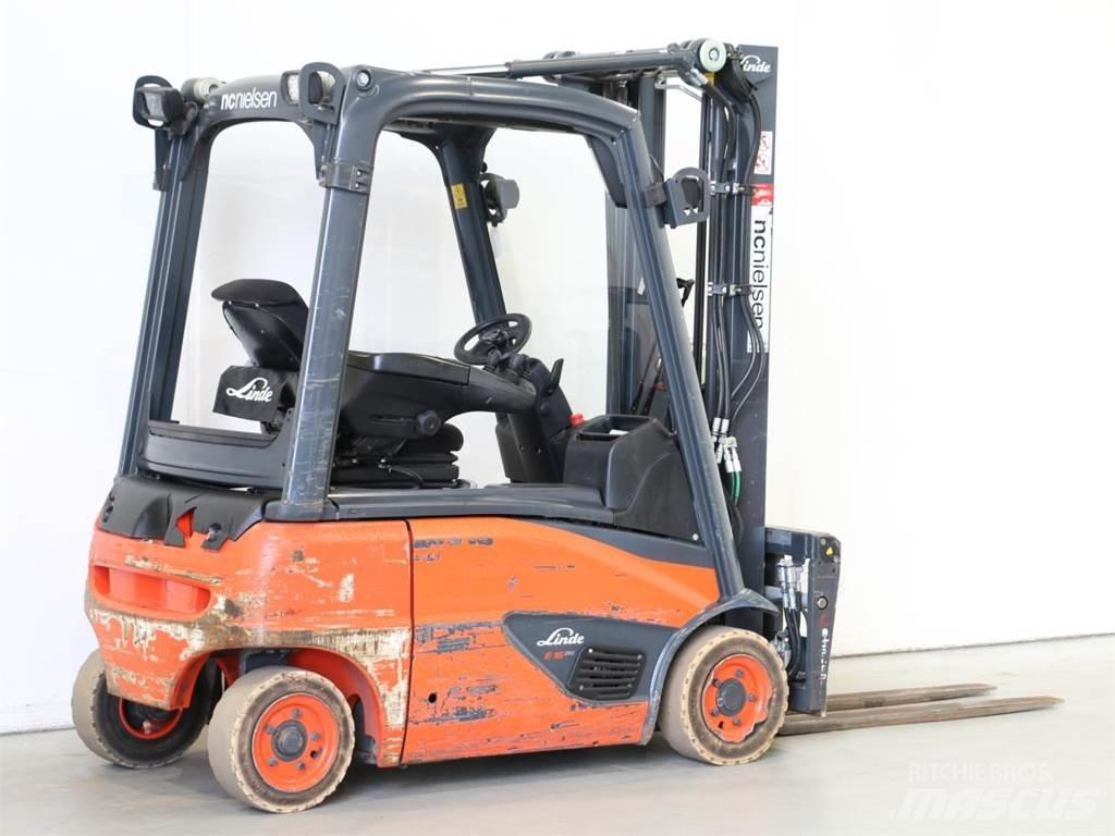 Linde E16P/386-02 バッテリーフォークリフト