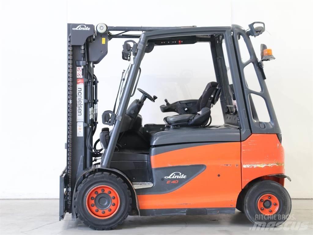 Linde E40/600H/388 バッテリーフォークリフト