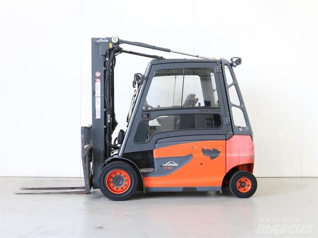 Linde E40/600HL/388 バッテリーフォークリフト