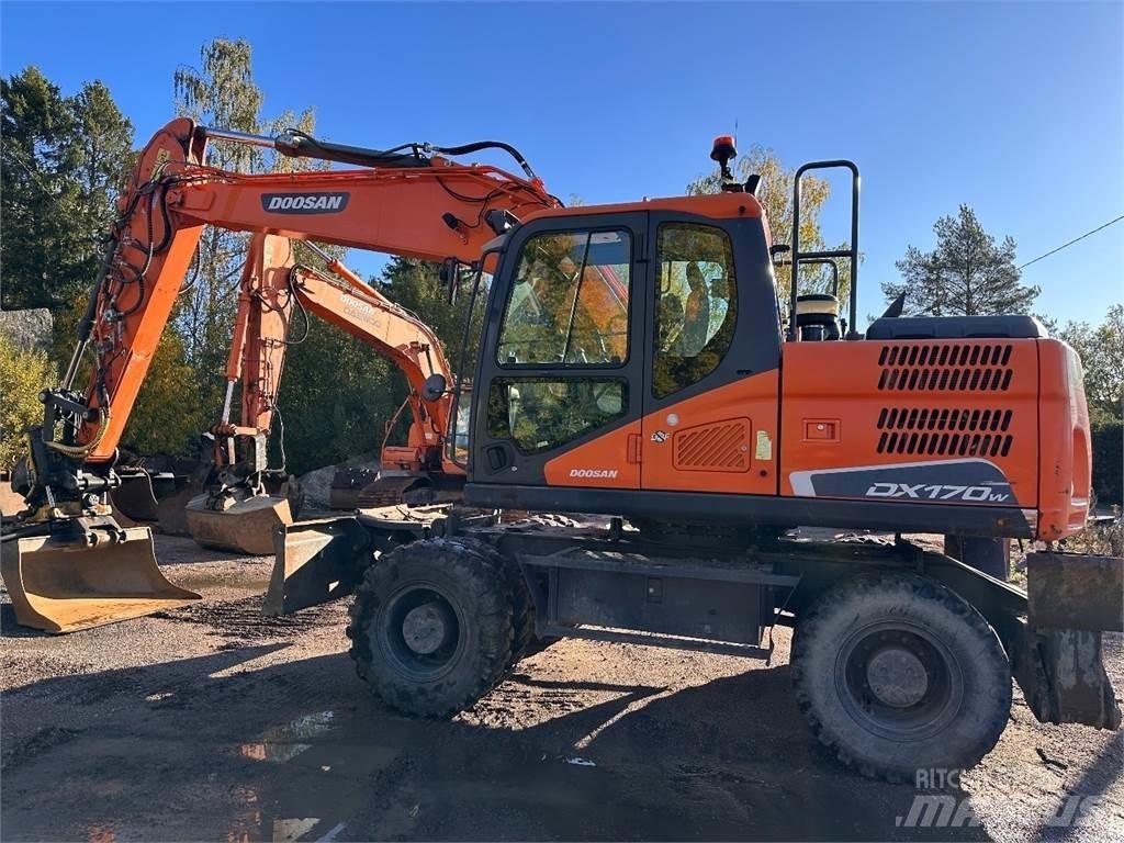 Doosan DX170W-5 ホイール式油圧ショベル（パワーショベル・ユンボ・バックホー）