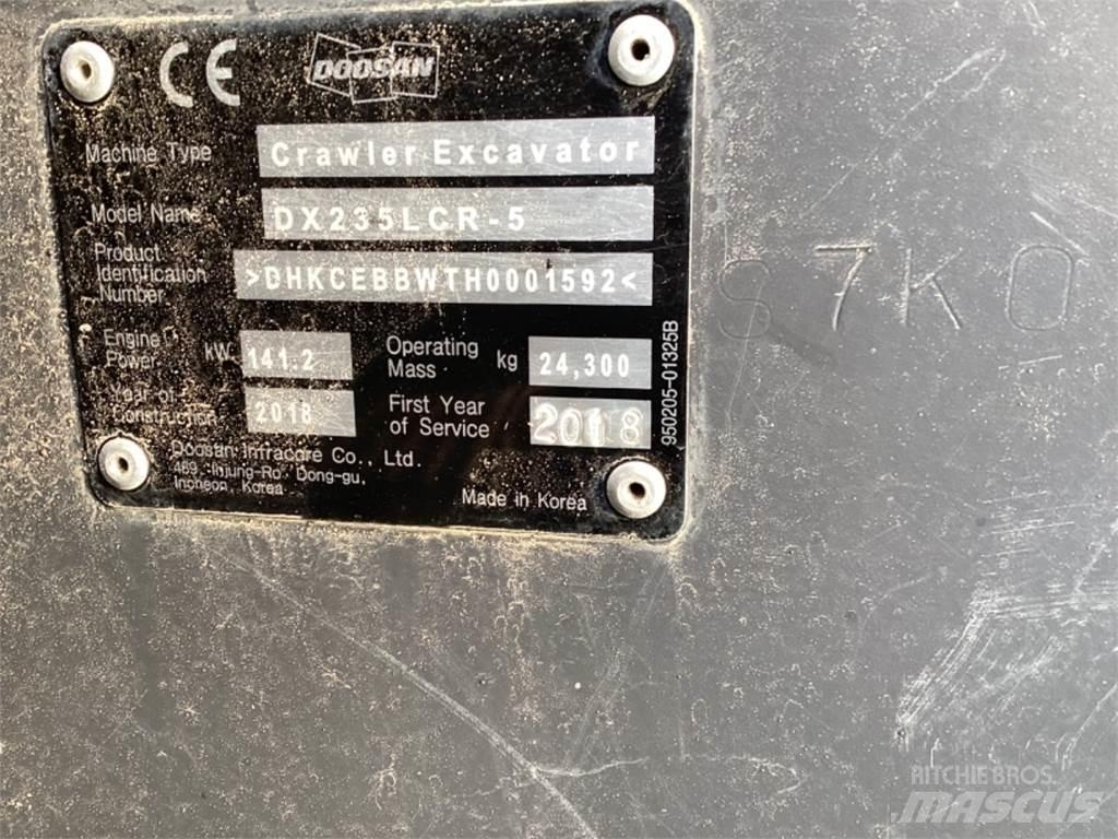 Doosan Dx235 LR 5 大型油圧ショベル12t以上（パワーショベル・ユンボ）