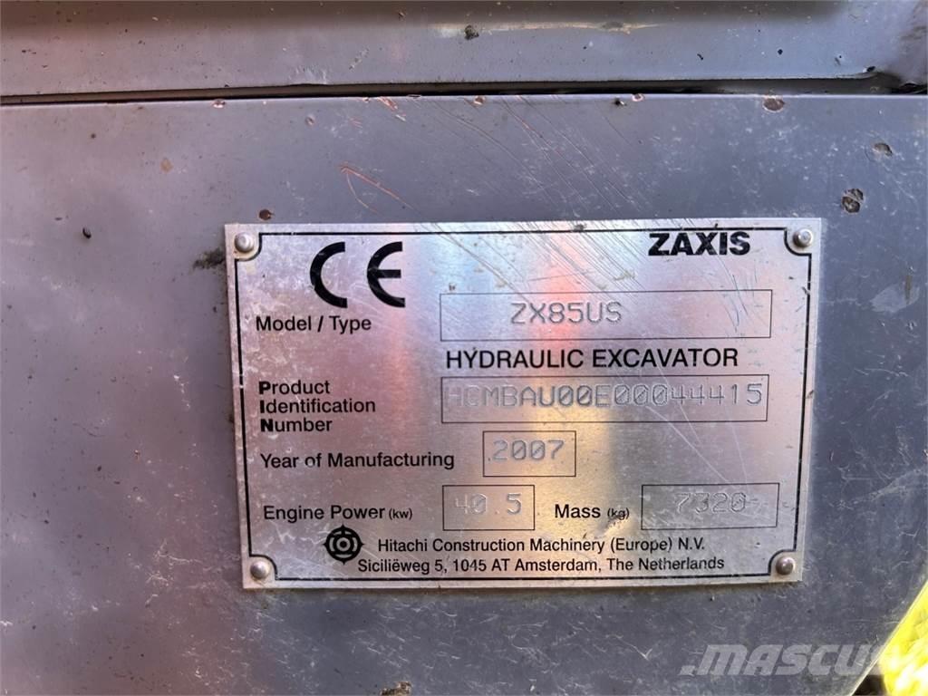 Hitachi ZX85 US 中型油圧ショベル 7ｔ-12ｔ（ユンボ・パワーショベル・バックホー）