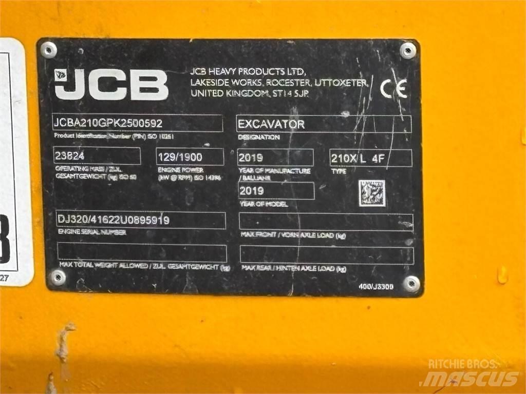 JCB 210 X L 4F 大型油圧ショベル12t以上（パワーショベル・ユンボ）